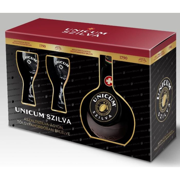 Unicum Szilva Lichior 0.7L 2 Pahare