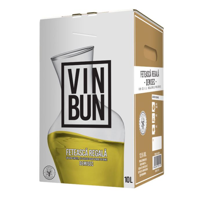 Beciul Domnesc Vin Alb Vin Bun Fetească Regală BIB 10L Beciul Domnesc Vin Alb Vin Bun Fetească Regală BIB 10L