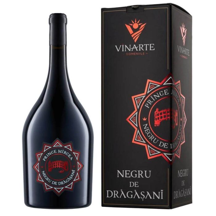 Vinarte Prince Mircea Vin Rosu Negru De Dragasani Magnum 1.5L 