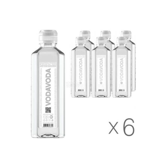Vodavoda Minerala Naturala Plata PET Sports Cap 6 Bucati X 1L