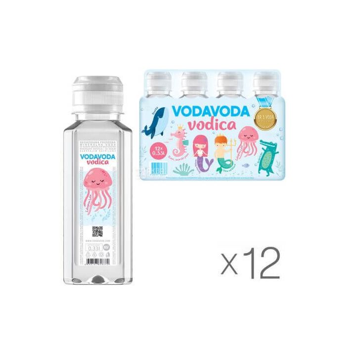 Vodavoda Minerala Naturala Plata PET Pentru Copii 12 Bucati X 0.33 L