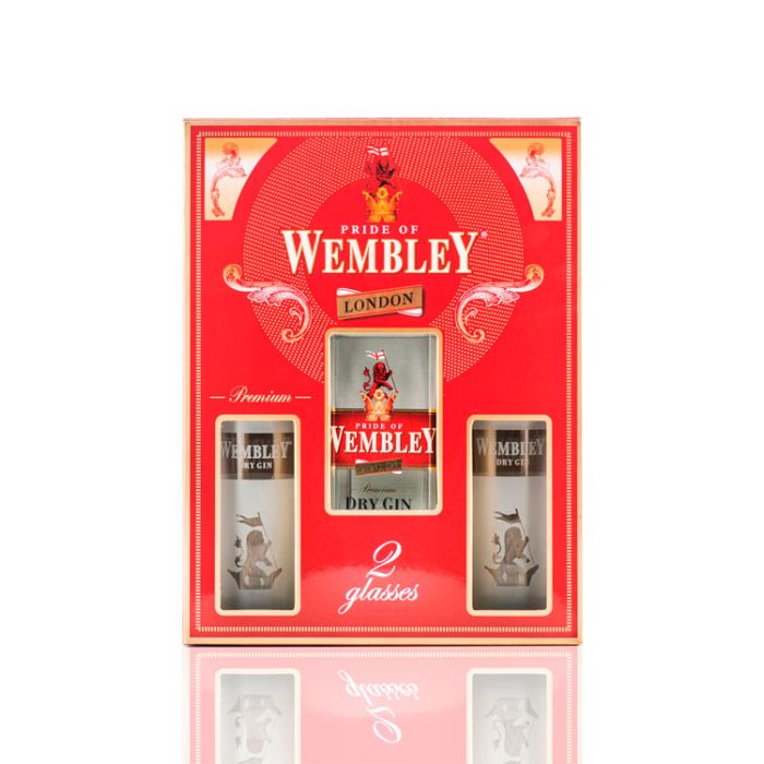 Wembley Dry Gin 0.7L 2 Pahare Wembley Dry Gin 0.7L 2 Pahare